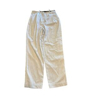 Marsh Landing Women's Corduroy 10 Pleated Belted‎ Waist Straight Leg Pants NWT